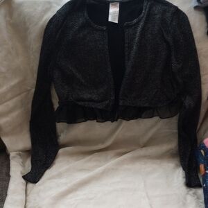 Wonder Nation Black Sparkle Cardigan